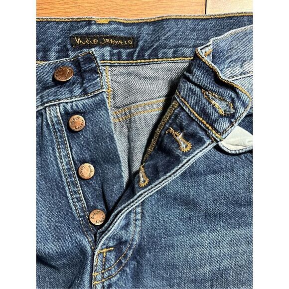 Nudie Jeans Co Steady Eddie II Heavy Rain Button Fly Jeans - Picture 4 of 8